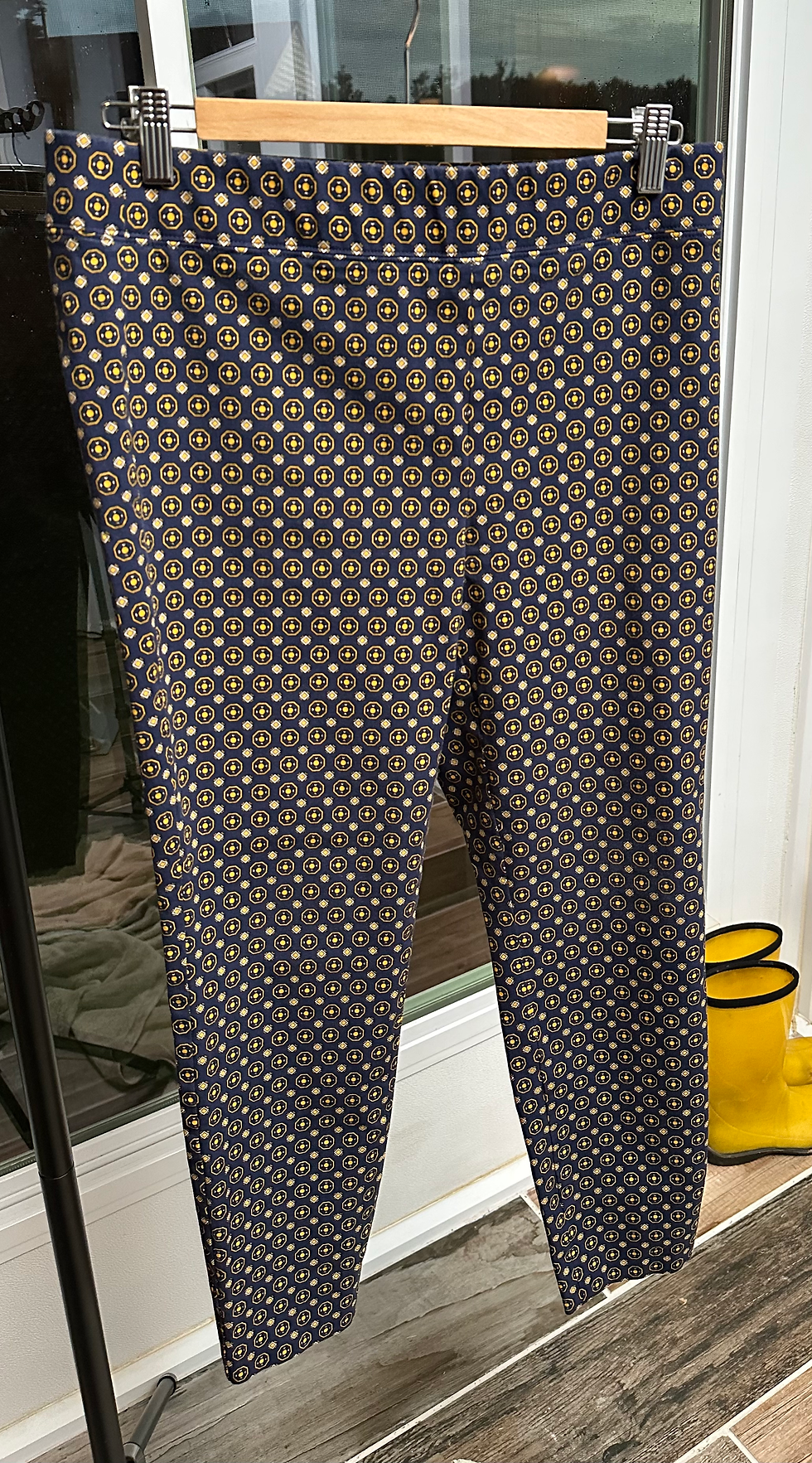 Thumbnail: Talbots Essex Stretchy Ankle Navy Pant - Size 10