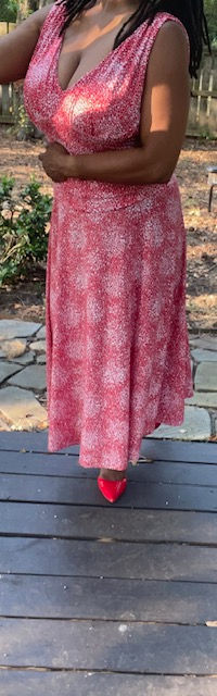 Thumbnail: Scarlett Long Red Dress - Size 10