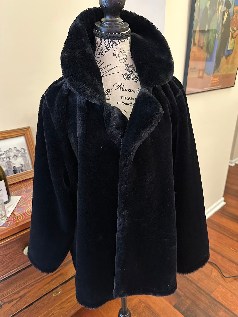 Thumbnail: Melissa Paige Fuzzy Black Jacket - Size 1X
