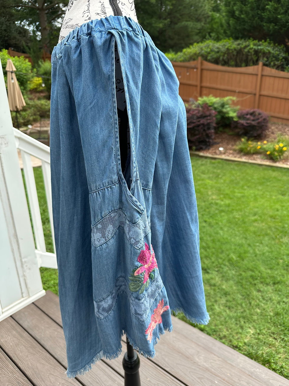 Thumbnail: Standard Grace Denim Top - Size L