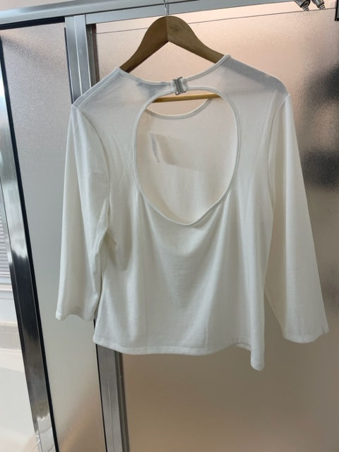 Thumbnail: Nwt Banana Republic Ivory 3/4 Long Sleeve Top - Size XL