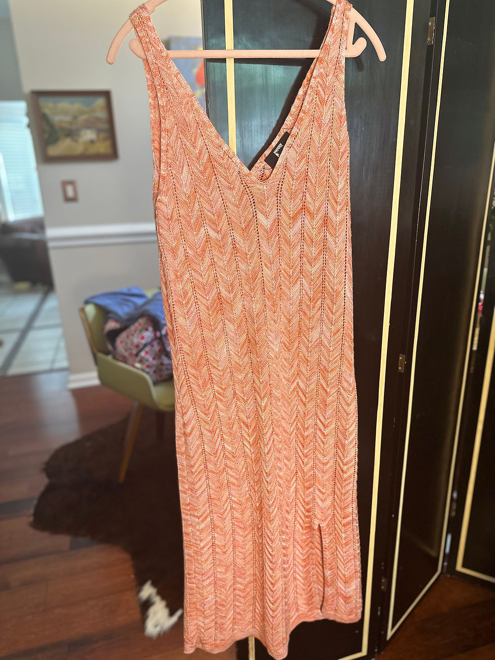 Thumbnail: Madden NYC Crochet Knit Dress - Size XXL