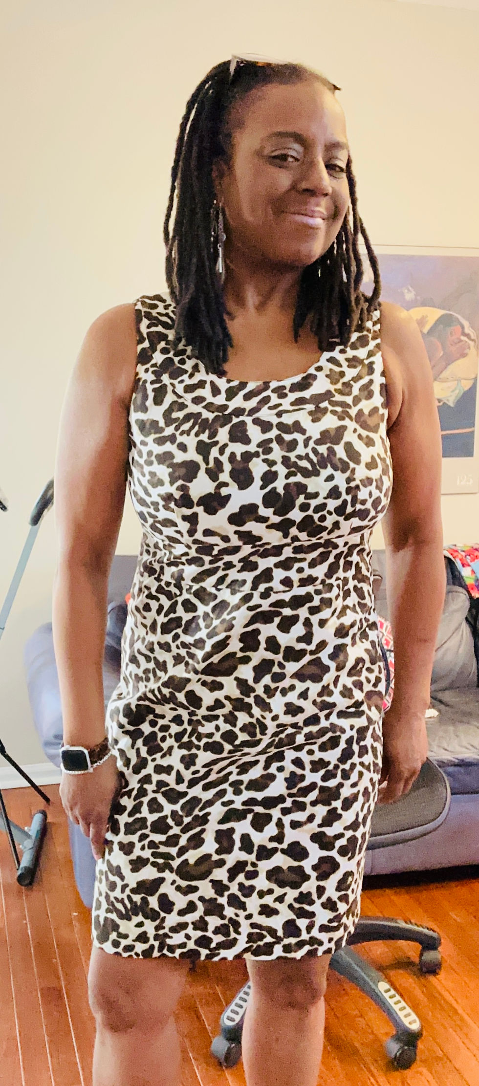 Thumbnail: Jones New York Leopard Print Dress - Size 12