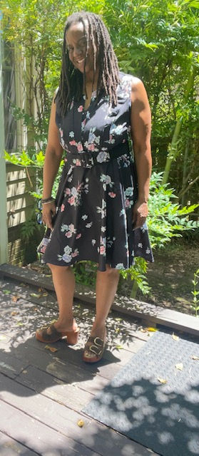 Thumbnail: Nwt City Chic Black Floral Dress - Size 16/XL