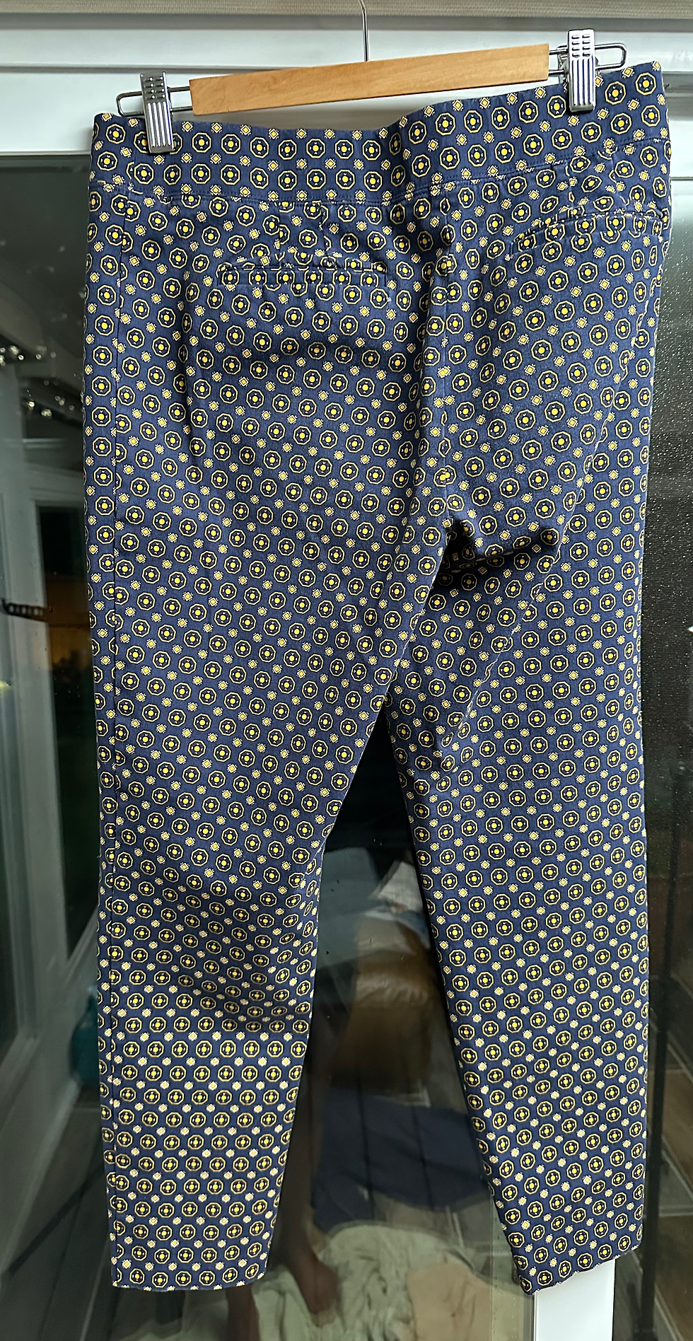 Thumbnail: Talbots Essex Stretchy Ankle Navy Pant - Size 10