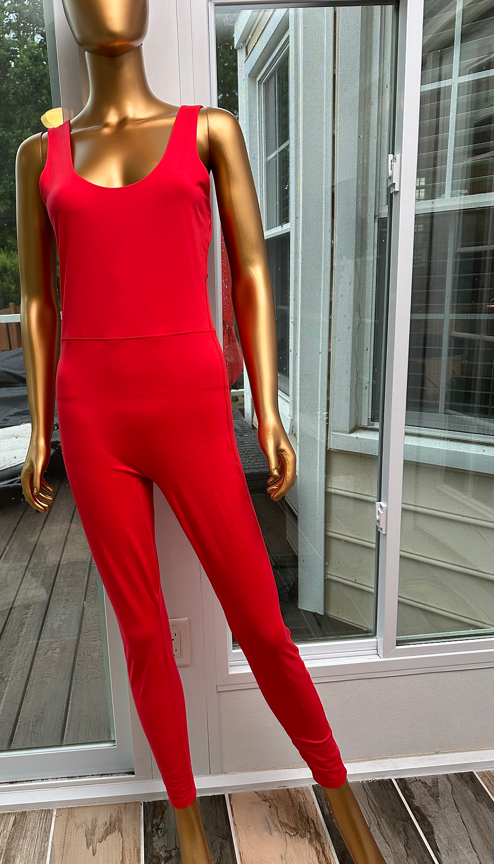 Thumbnail: All in Motion Red Active Bodysuit - Size M