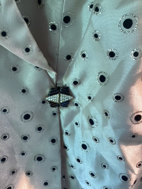 Thumbnail: R&M Richards Gold Chiffon Jacket - Size 22W