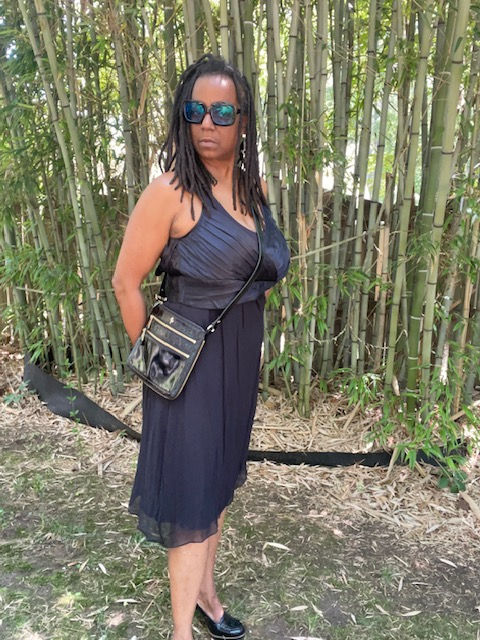 Thumbnail: Nwt Calvin Klein 100% Silk Black Sleeveless Cocktail Dress -Size 12