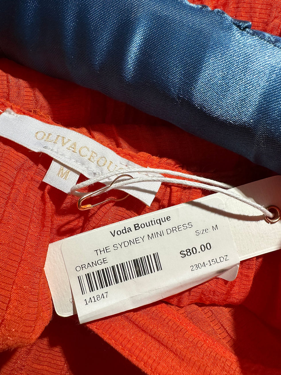 Thumbnail: Nwt Olivaceous Tangerine Ribbed Maxi Mini Dress - Size M