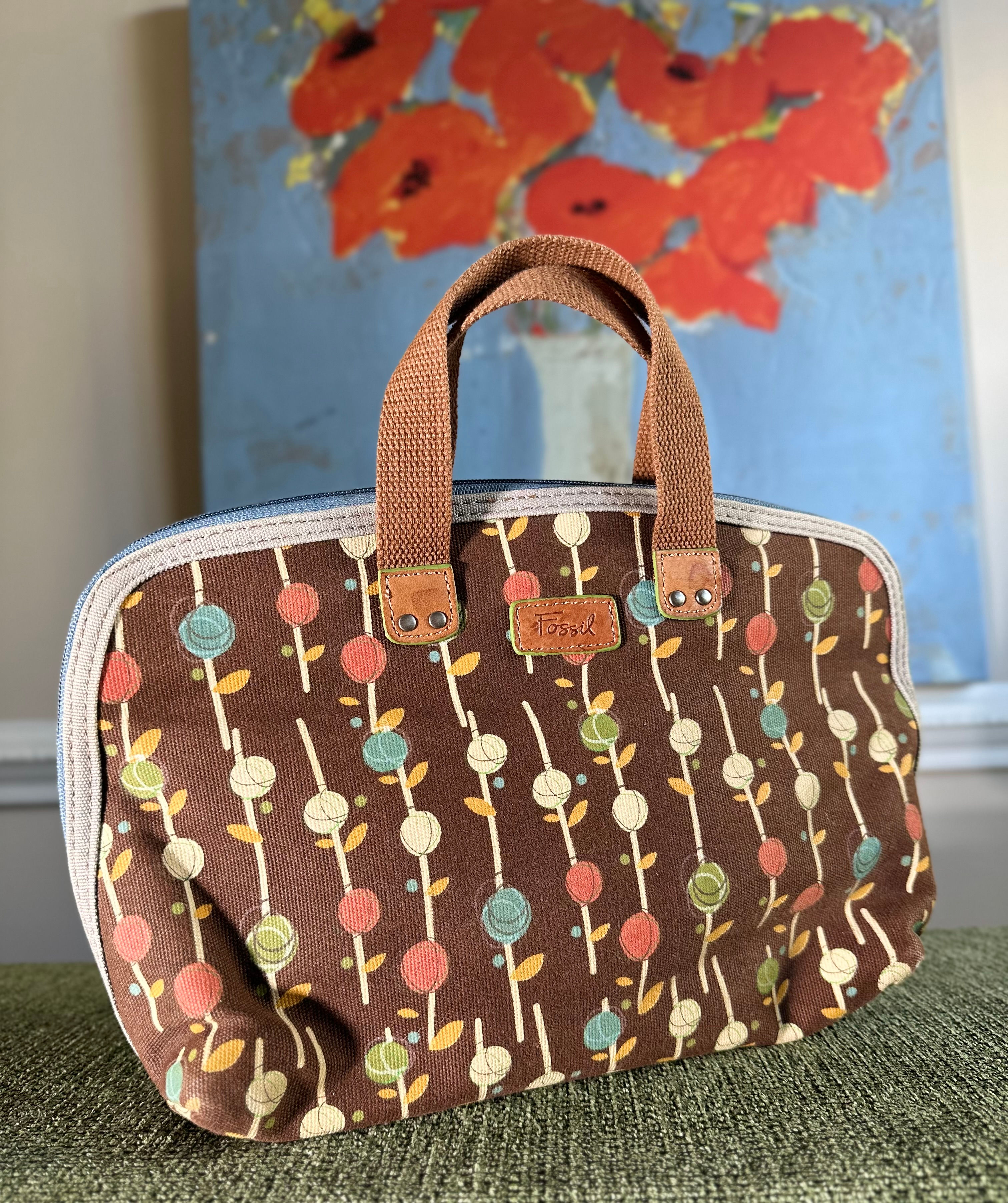 Fossil Cloth Makeup Bag- Size Os
