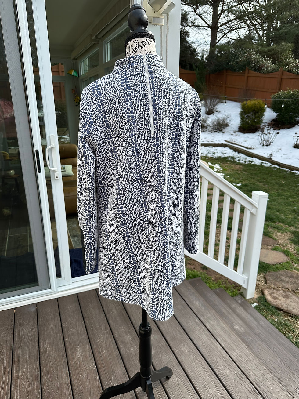 Thumbnail: Tyler Boe Blue & White Mini Dress - Size M
