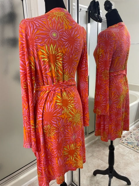 Thumbnail: Macbeth Collection Wrap Around Short Dress - Size M
