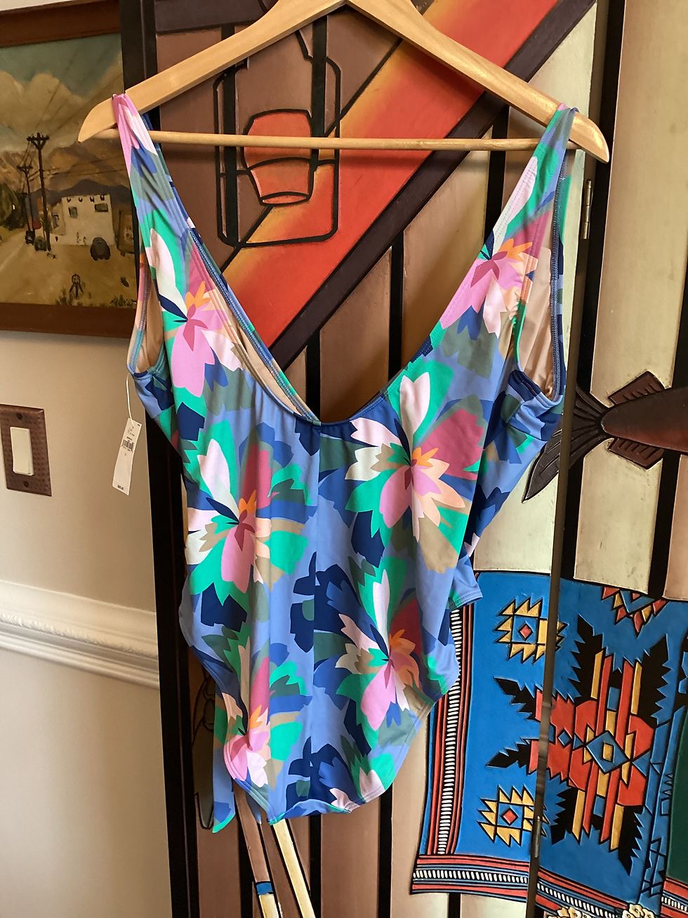 Thumbnail: Nwt Gap Multicolor One Piece Swimsuit - Size L