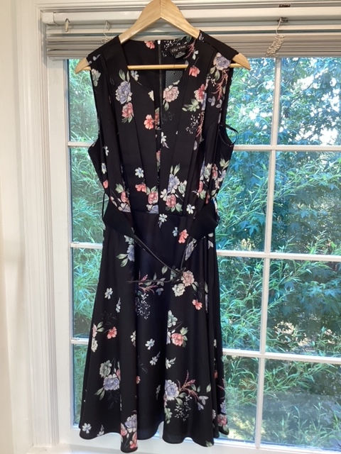 Thumbnail: Nwt City Chic Black Floral Dress - Size 16/XL
