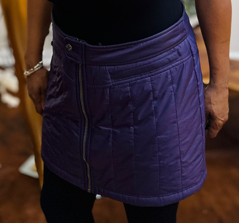 Thumbnail: Athleta 4 Toasty Quilted Mini Skirt - Size 14