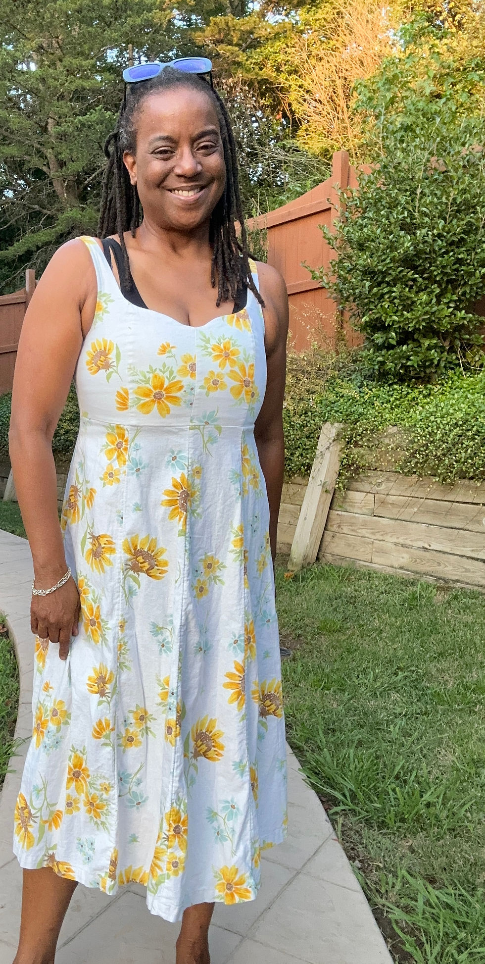 Thumbnail: Old Navy Sunflower Linen Dress - Size M