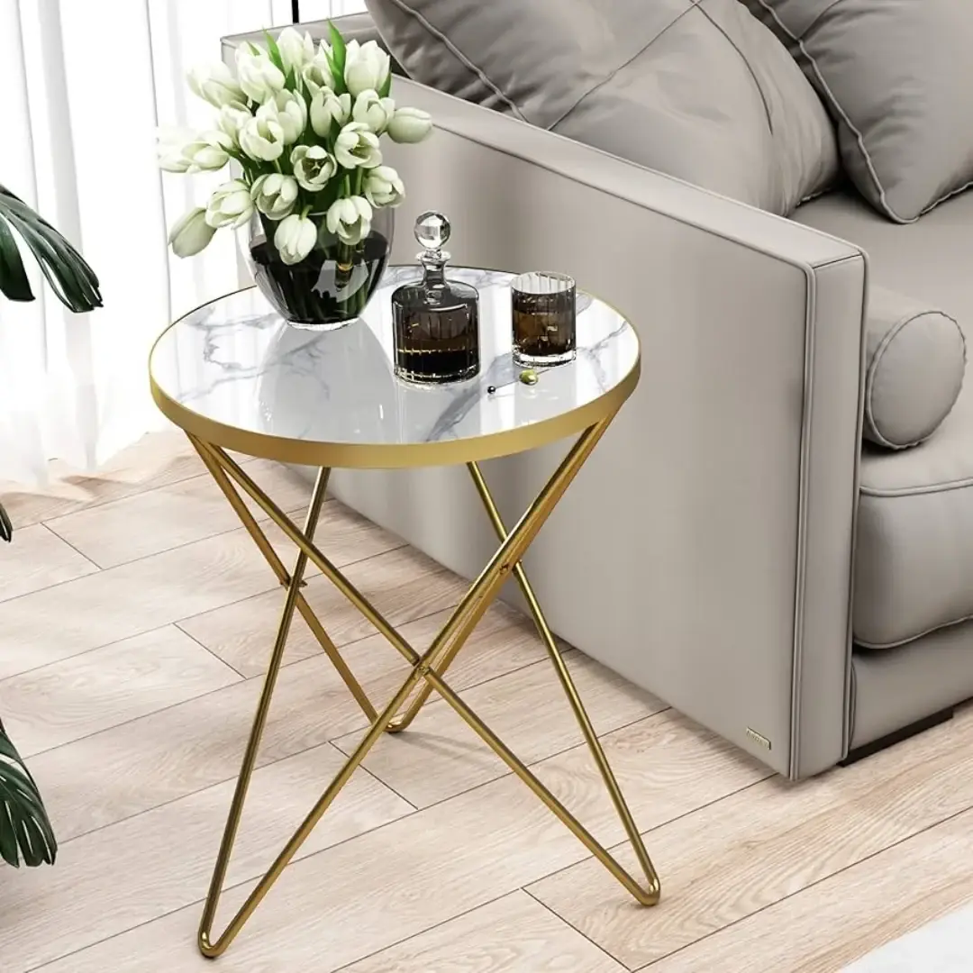 Luxus márvány kerti asztal – Ø60 cm