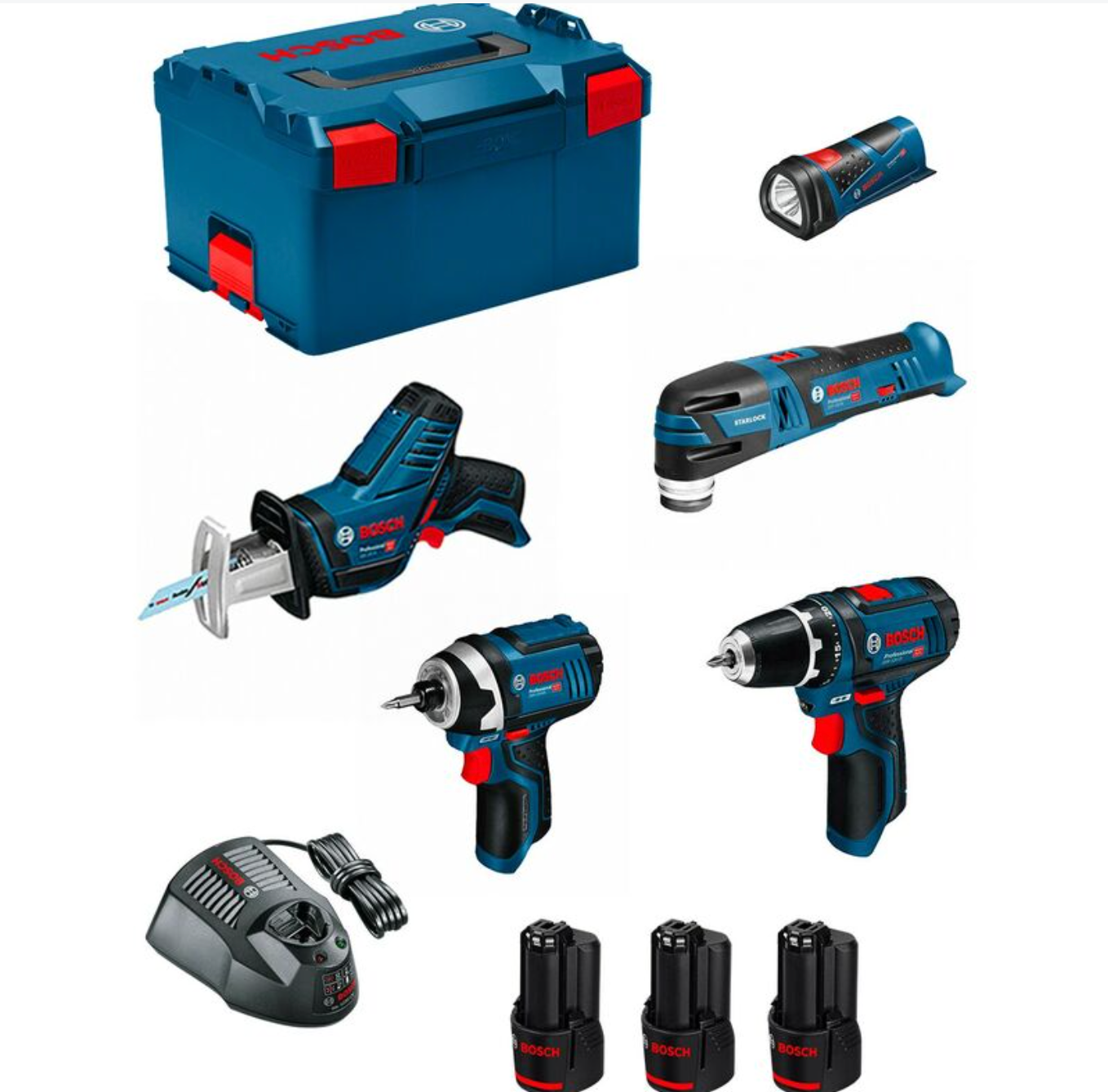 BOSCH Monster Kit K11 készlet (GSR 12V-15 GDR 12V-105 GSA 12V-14 GOP 12V-28 GLI