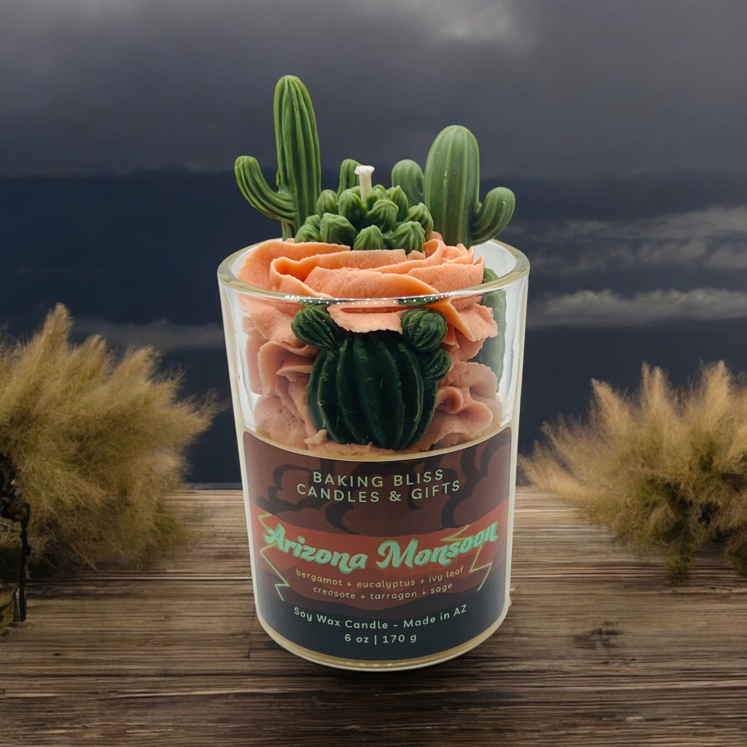 Arizona Monsoon (Desert Creosote) Scented Candle