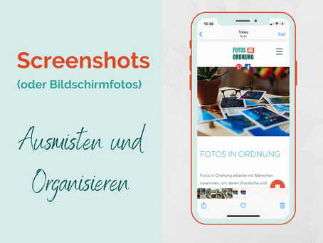Bildschirmfotos ausmisten und organisieren