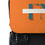 Thumbnail: Casual Shoulder Backpack with Fashionable Nerd Logo - Orange and Black