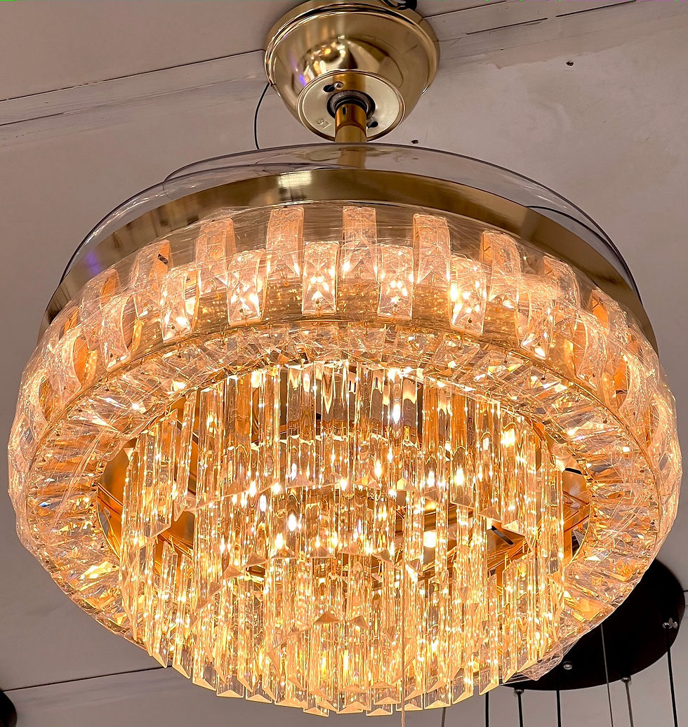 縮圖：Crystal Fan Light 617