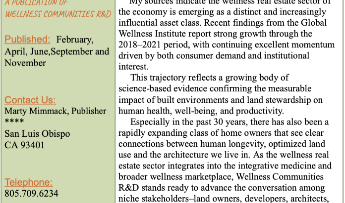 Wellness Communities Newsletter, April 2026