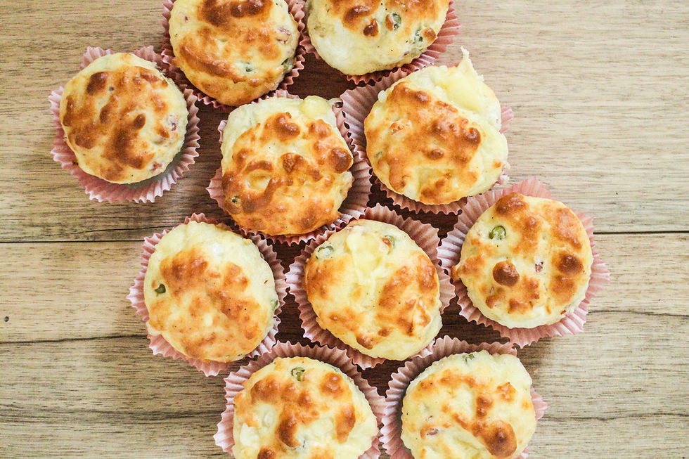 muffin salati al formaggio e pancetta ricetta brunch