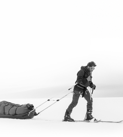 Aldo exploring the arctic