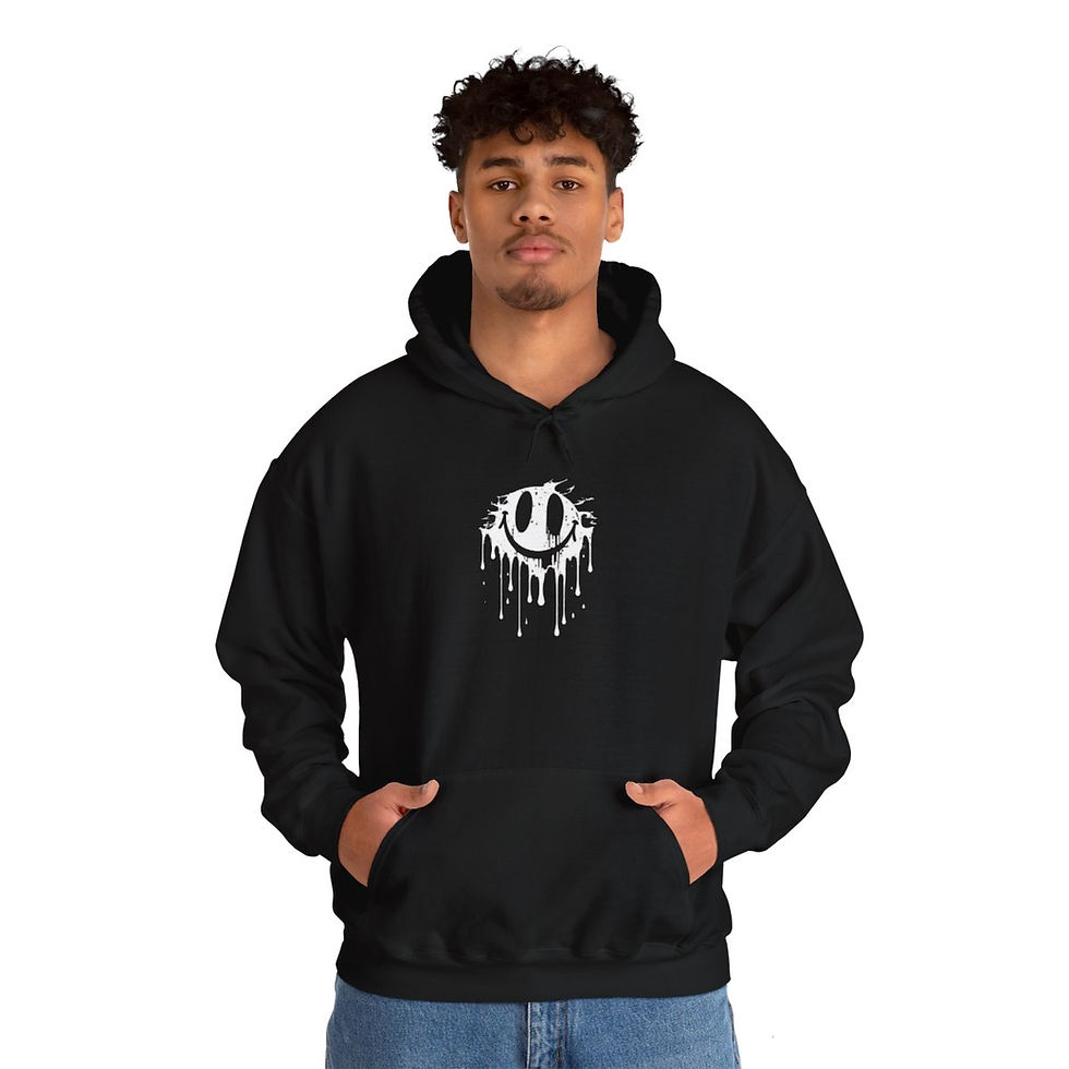 Thumbnail: GLADDEN Smiley Hoodie - Unisex Heavy Blend™ Hooded Sweatshirt
