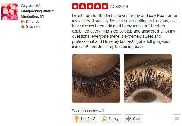 best nyc eyelash extensions review