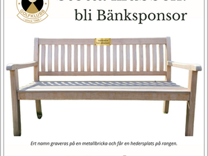 STÖTTA KLUBBEN – BLI BÄNKSPONSOR