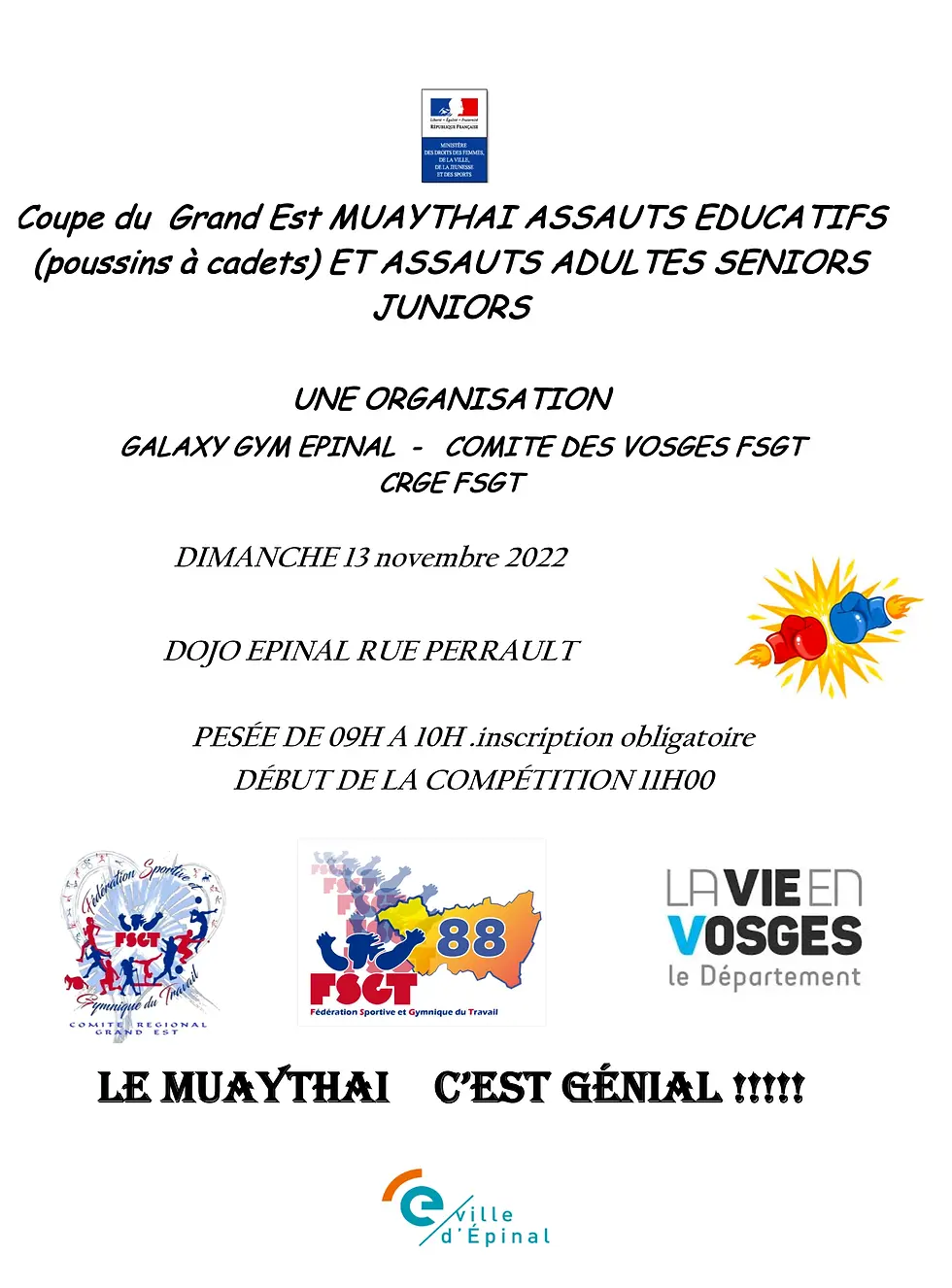 Coupe du Grand Est MUAYTHAI