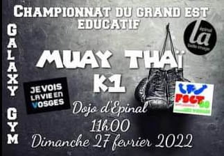 CHAMPIONNAT DU GRAND EST MUAYTHAI - K1 EDUCATIF