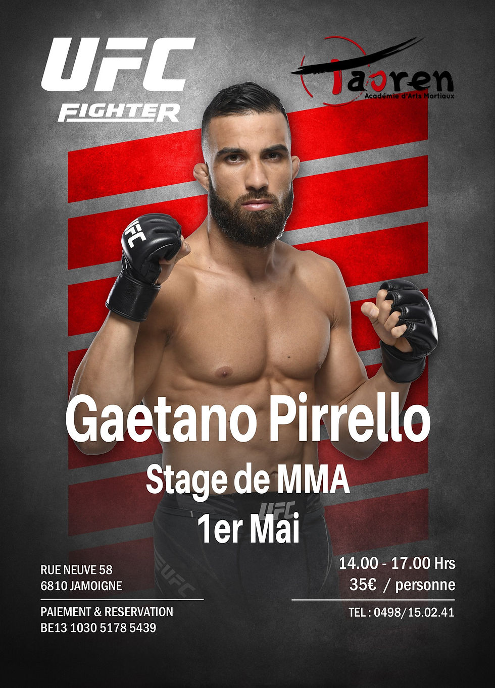 Stage de MMA - Combattant à l'UFC Gaetano "El tigre" Pirrello