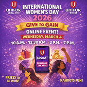 Celebrate International Women’s Day 2026 with Unifor Local 79M & 723M