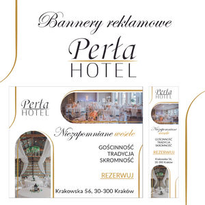 Bannery reklamowe dla Hotelu Perła