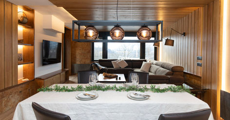 Salón luminoso del apartamento turístico Casa Bellavista by Bevalle en Panticosa