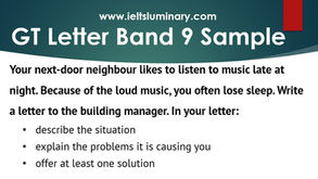 Losing Your Sleep because of the Loud Music from the Next-door Neighbour Who Likes to Listen to Music Late at Night - GT Letter Sample