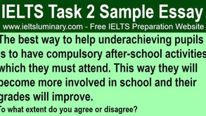 The Best Way to Help Underachieving Pupils Is to Have Compulsory After-School Activities Which They Must Attend - Task 2 Sample Essays