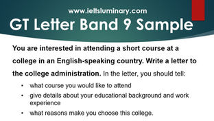Interested in Attending a Short Course at a College in an English Speaking Country - GT Letter Samples
