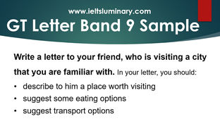 Your Friend is Visiting a City That You are Familiar With - GT Letter Samples