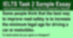 Some people think that the best way to improve road safety is to increase the minimum legal age for driving a car or motorbike - IELTS Task 2 Band 9 Sample Essay