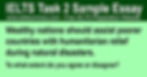Wealthy Nations Should Assist Poorer Countries with Humanitarian Relief During Natural Disasters - IELTS Task 2 Band 9 Sample Essay