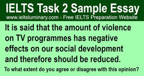 The Amount of Violence on TV Programmes Has Negative Effects - IELTS Band 9 Essay