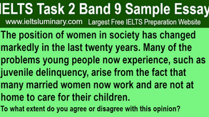 The Position of Women in Society Has Changed Markedly In the Last Twenty Years - IELTS Task 2 Band 9 Essay Samples