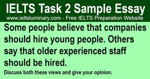 Companies Should Hire Young People or Older Experienced Staff Should Be Hired - IELTS Essay