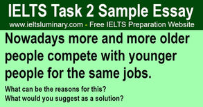 Older People Compete with Younger People for the Same Jobs - IELTS Task 2 Band 9 Sample Essay