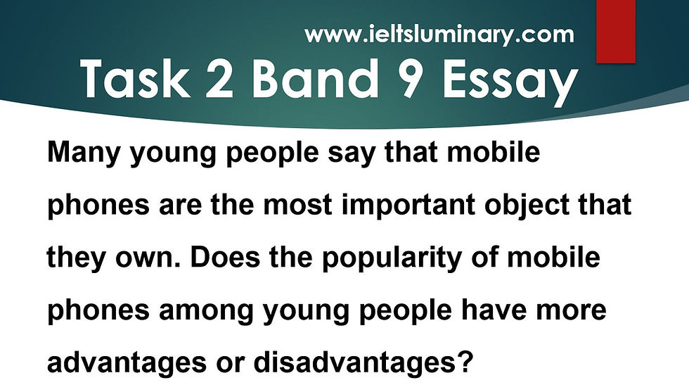 Task 2 Band 9 Essay Sample Answer