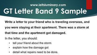 Your Friend is Traveling Overseas, and You were Staying at Their Apartment - GT Letter Samples